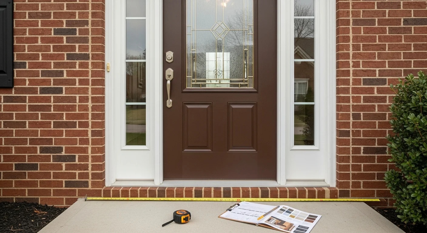 Window and door consultant discussing options with homeowner